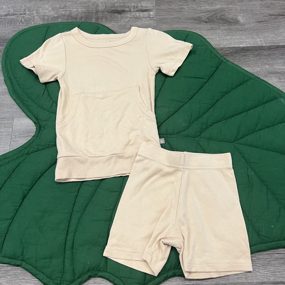 Goumi 2T All Day Bike Set Outfit GTan Bamboo Organic Cotton